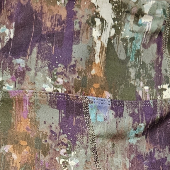 #394 Tahari Sport- 2 Pocket Earthtone Leggings,varies Sizes - Picture 3 of 7